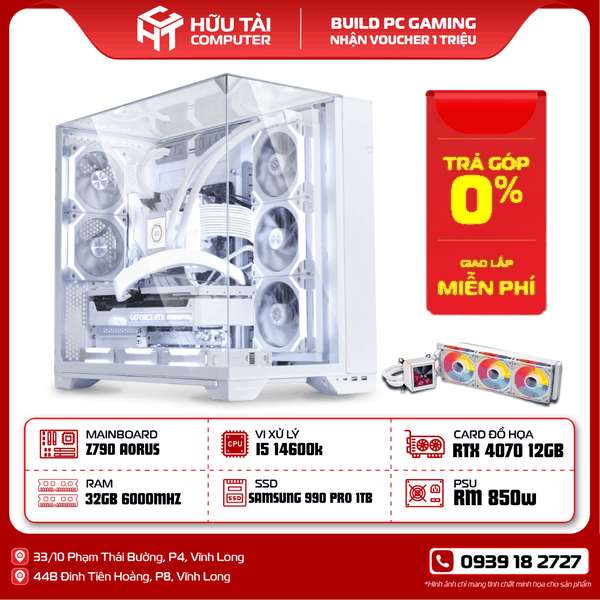 FULL  PC HTC GAMING  LIAN LI O11D VISION WHITE