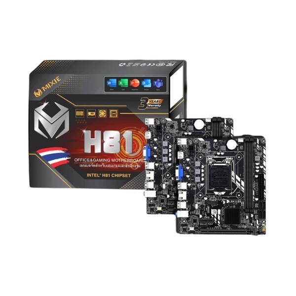 Mainboard MIXIE H81 (Socket 1150, 2 x RAM, Micro-ATX)