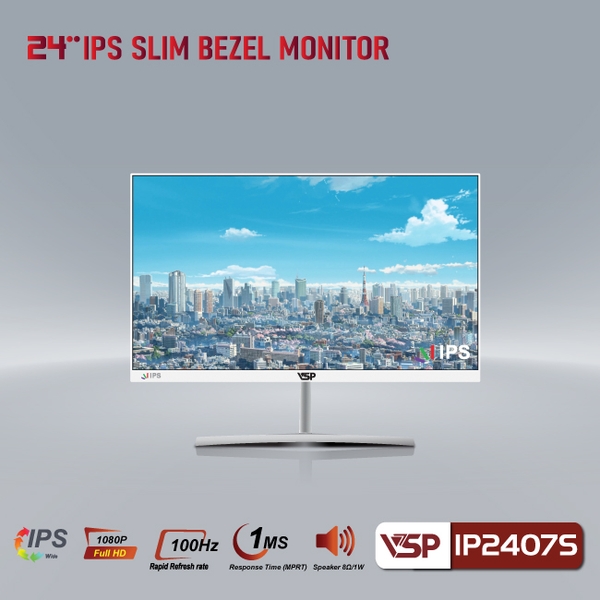 Màn hình VSP IP2407S 100Hz white