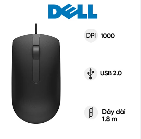 Chuột Có Dây Dell MS116