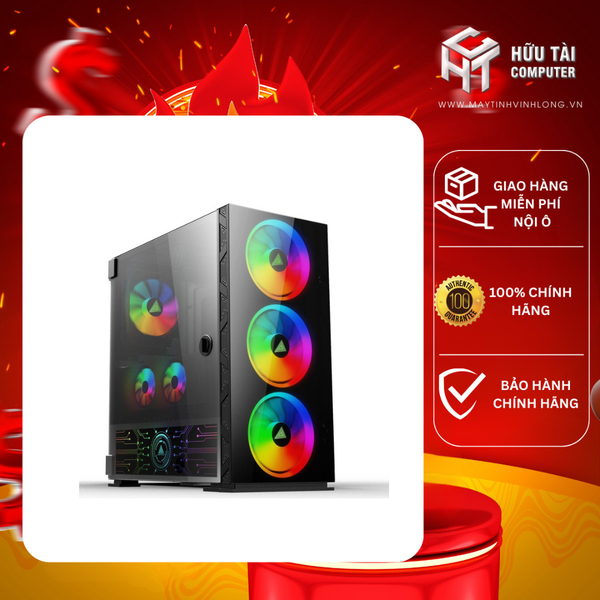Case VSP FA-401 eSPORT Gaming (Có Sẵn 4 Fan LED RGB/ LED Cover Nguồn)