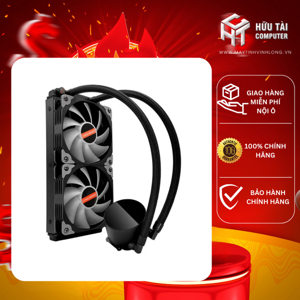 Tản nhiệt AIO Coolmoon AR 240 RGB 2 Fan Black
