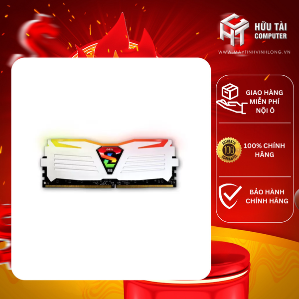 Ram GEIL Super Luce RGB 8GB DDR4 3200Mhz White