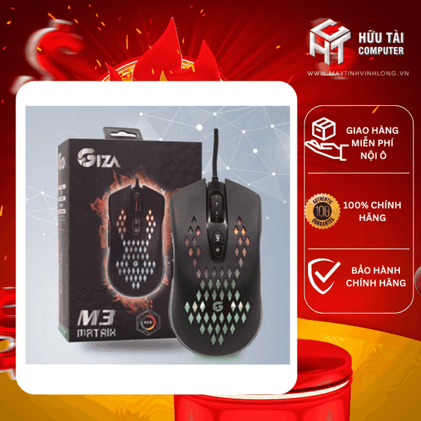 Chuột VSPTech Giza M3 Matrix RGB Gaming (Đen)