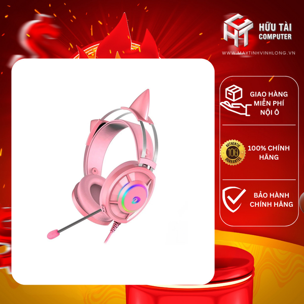 Tai nghe DareU EH469 7.1 RGB Pink