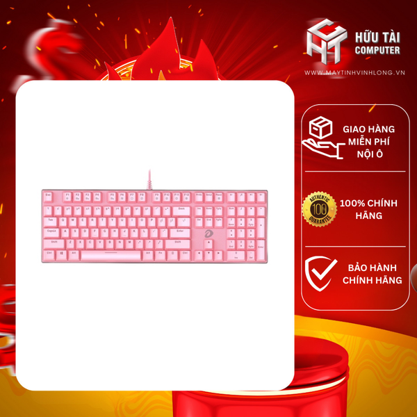 Bàn Phím cơ Dareu EK810 Pink (USB/Pink Led/Brown switch)