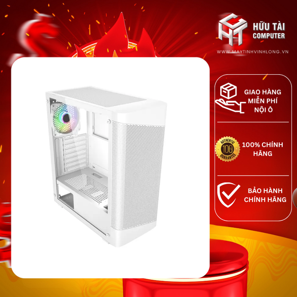 CASE MAGIC GM-02 WHITE CÓ SẴN 3 FAN (ATX) – Cái