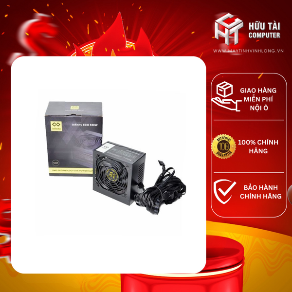 Nguồn Máy Tính Infinity ECO 550W (80 Plus Sigle Rail)