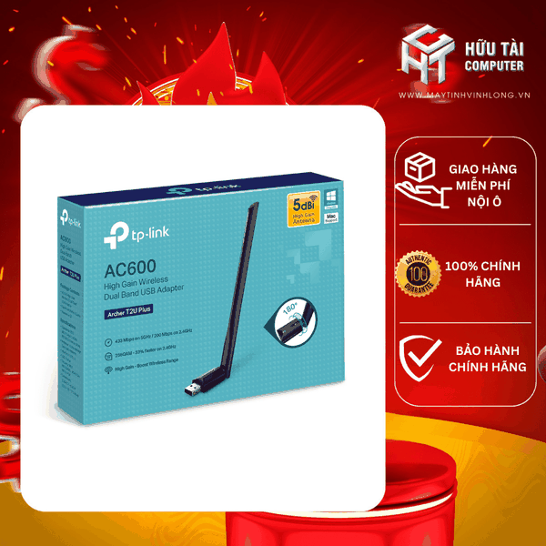USB Wifi TP-Link T2U Plus Ac600 băng tầng kép
