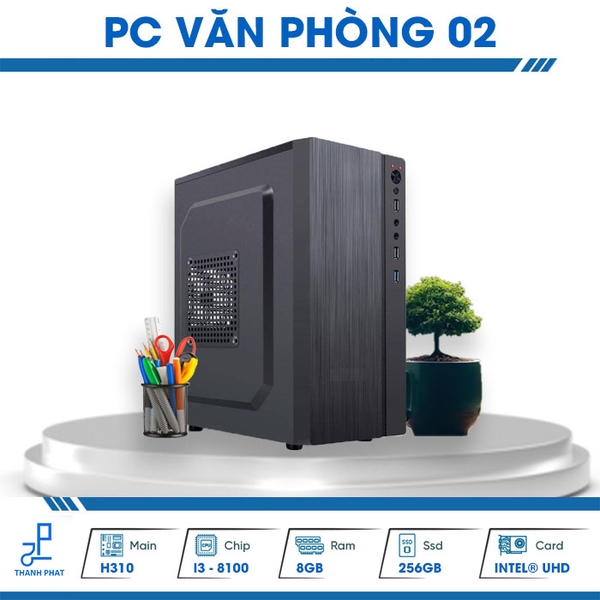 PC Văn Phòng 02 (H310| i3-8100| RAM 8GB| SSD 256GB| Intel HD Graphics)