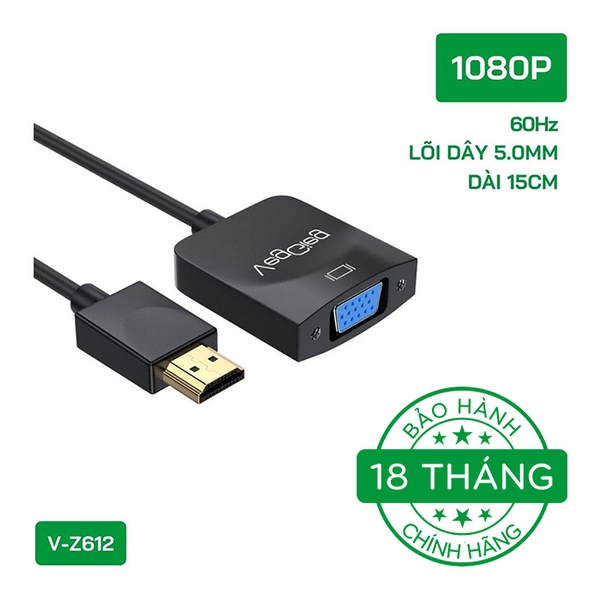 Bộ chuyển đổi VegGieg HDMI sang VGA V-Z612