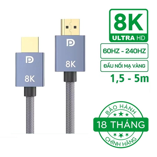 Cáp DisplayPort 1.4 VegGieg 8K@240Hz V-Z620 (dài 1,5 - 5m)