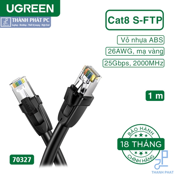 Cáp mạng Cat8 S/FTP đúc sẵn dài 1m Ugreen 70327