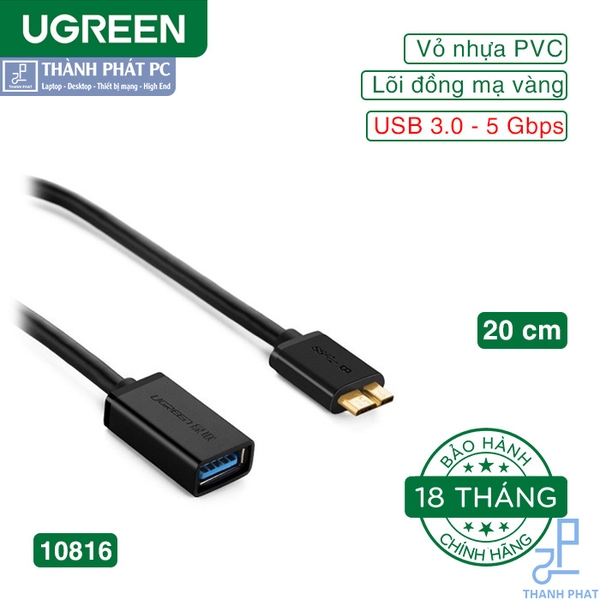 Cáp OTG Micro USB 3.0 Ugreen 10816