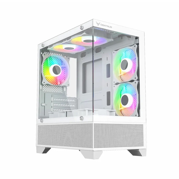 VỎ CASE  MÁY TÍNH CENTAUR CENTAUR METAL WHITE (M-ATX| MID TOWER| TRẮNG)