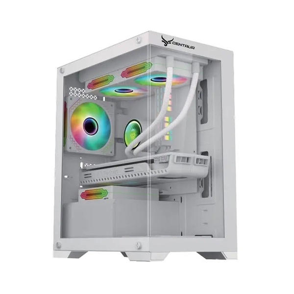 VỎ CASE  MÁY TÍNH CENTAUR LUMIX WHITE (M-ATX| MID TOWER| MÀU TRẮNG)