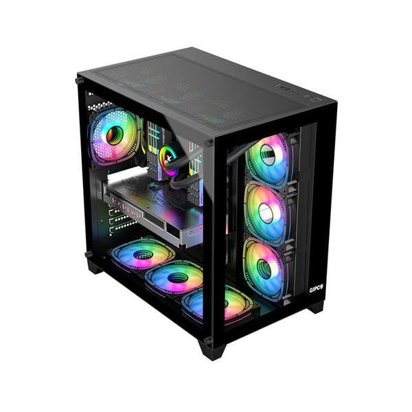 VỎ CASE MÁY TÍNH GIPCO AQUARIUM-GB659 (MÀU ĐEN)