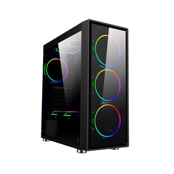 VỎ CASE MÁY TÍNH FORGAME MIRAGE 2000 (MID TOWERMÀU ĐEN)