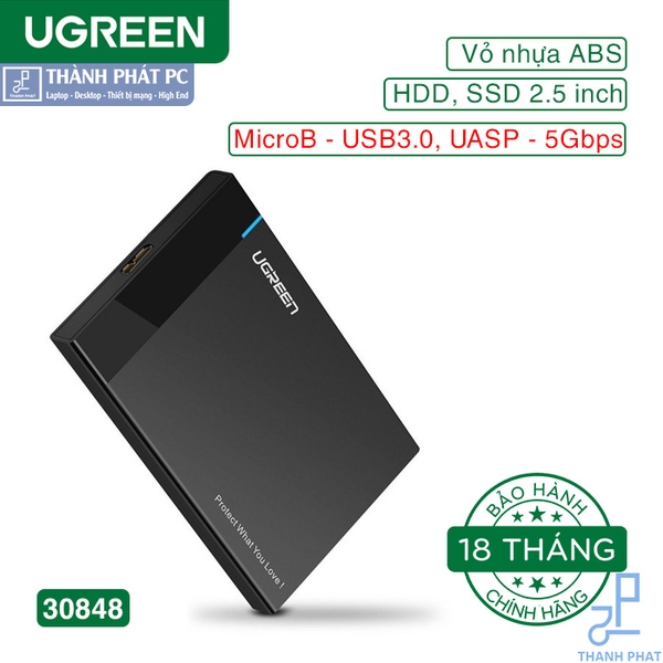 Box ổ cứng 2,5 inch USB 3.0 Ugreen 30848