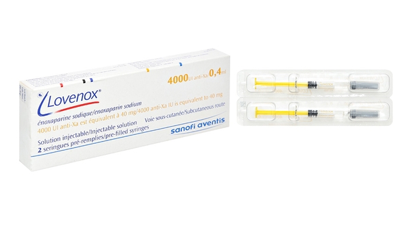 Dung dịch tiêm Lovenox 40mg/0.4ml dự phòng huyết khối (2 ống x 0.4ml ...