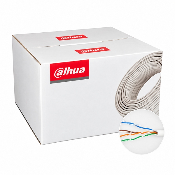 Cáp mạng UTP CAT5E Dahua PFM920I-5EUN-C 305m – Vỏ màu trắng