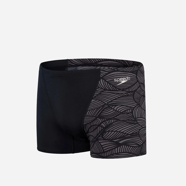 Quần Bơi Nam Speedo Alov Vcut Asht Am Black/Grey