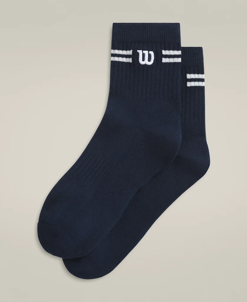 Tất Thể Thao Wilson U QTR Top Logo Stripe Socks