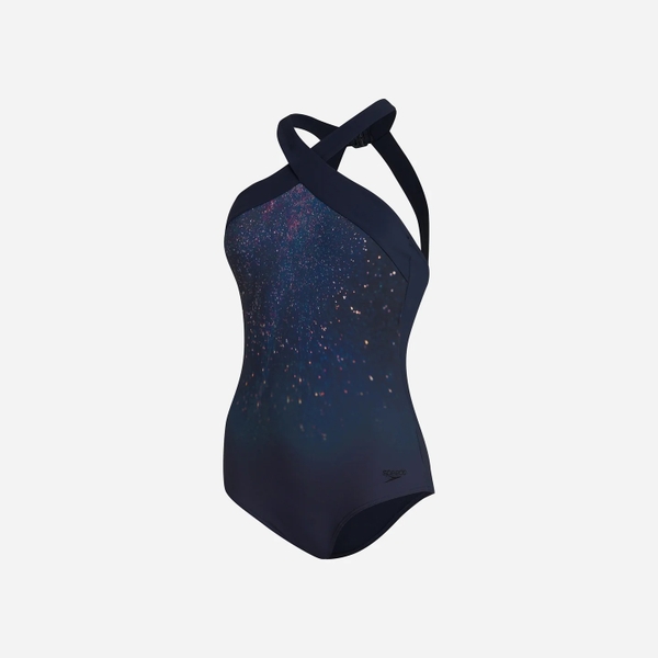 Đồ Bơi Một Mảnh Nữ Speedo Shaping Aphrodite Printed - Xanh Navy