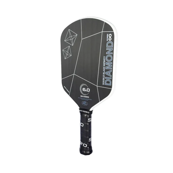 Vợt Pickleball Six Zero Infinity không viền Double Black 16mm