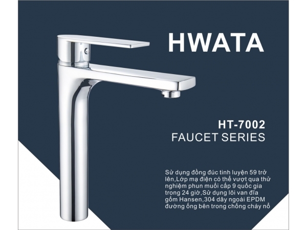 Vòi Nóng Lạnh Lavabo Hwata 7002