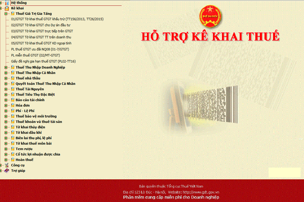 Khai thuế thu nhập doanh nghiệp tính theo tỷ lệ % trên doanh thu.