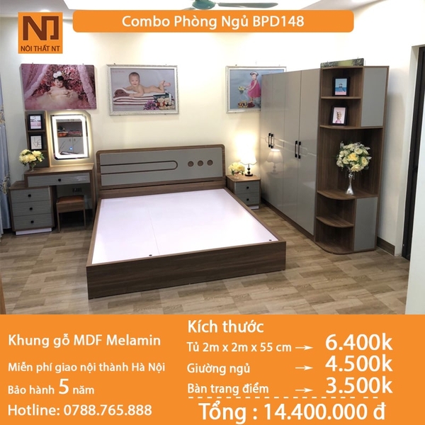 Nội thất phòng ngủ thiết kế BPN148