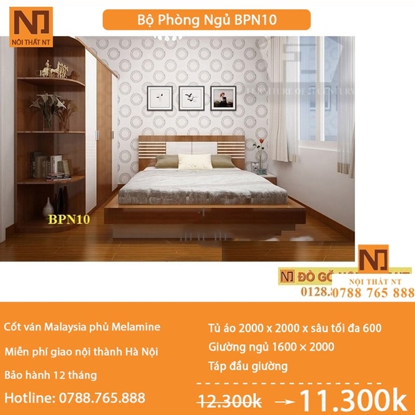 Nội thất phòng ngủ thiết kế BPN10