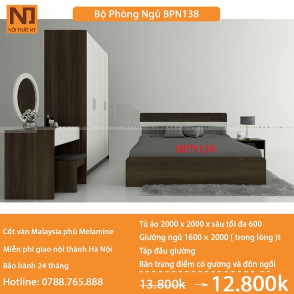 Nội thất phòng ngủ thiết kế BPN138