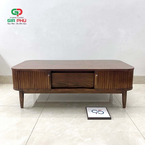 Bàn trà gỗ sồi nan cánh lùa Rustic KBH - BT30