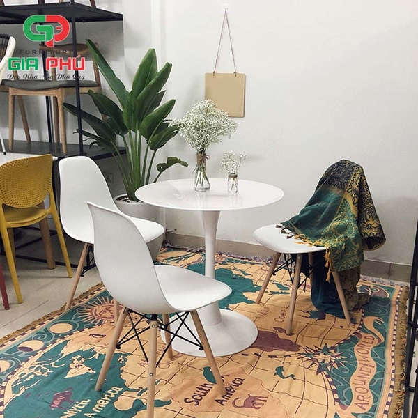 Bộ bàn tròn Tulip ghế Eames DSW - BGT1