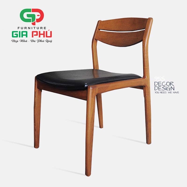 Ghế ăn ghế cafe gỗ Vega S - ghế 2 lá mặt nệm - G22