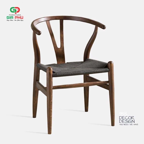 Ghế ăn ghế cafe Wishbone đan dây đẹp - G15