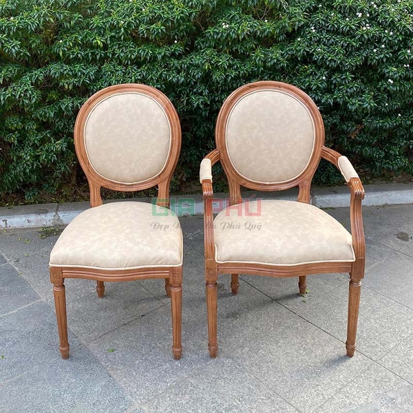 Ghế ăn Louis tân cổ điển có tay vịn - GL02