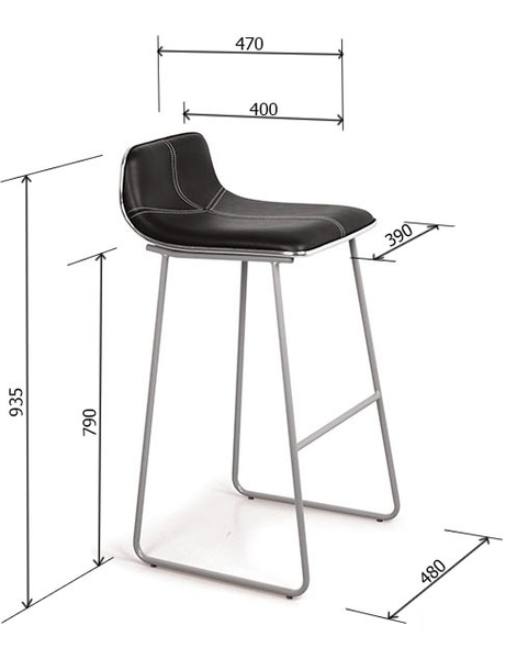 Ghế Quầy Bar B12 - Ghế quầy lễ tân - nội thất 190