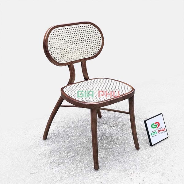 Ghế gỗ vienna thonet mặt ngồi mây lưng mây - G38