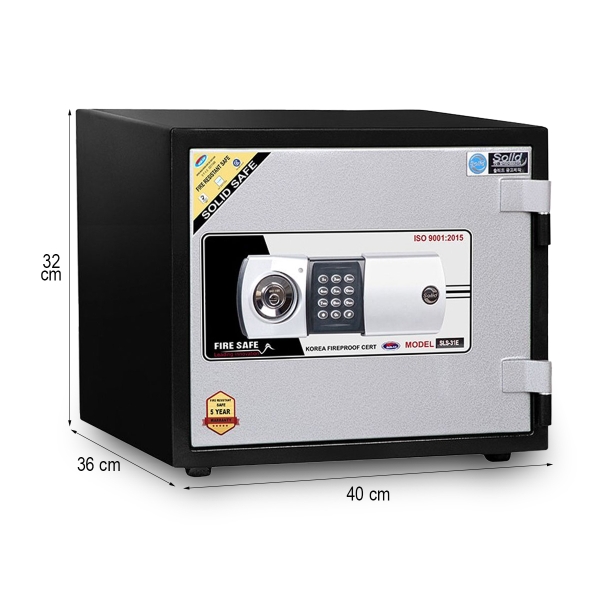Két sắt mini tại Đà Nẵng - Két sắt Solid SLS 30E - Két sắt khóa điện tử
