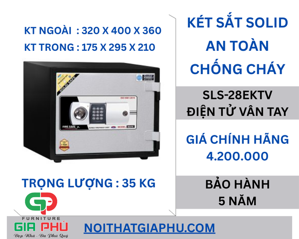 Két sắt vân tay - Két sắt điện tử SLS28EKTVT tại Đà Nẵng