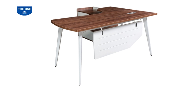 Bàn làm việc giám đốc kèm tủ phụ LUXP160C10 - LUXP180C10 - Bàn làm việc hiện đại The One