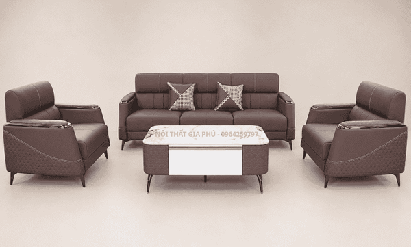 Ghế sofa phòng khách đẹp tại Tam Kỳ - Sofa văng, sofa chữ I mã 307C17C sản xuất tại Việt Nam