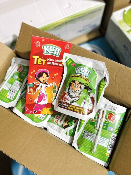 Sữa Kun lúa mạch túi 110ml lì xì/24