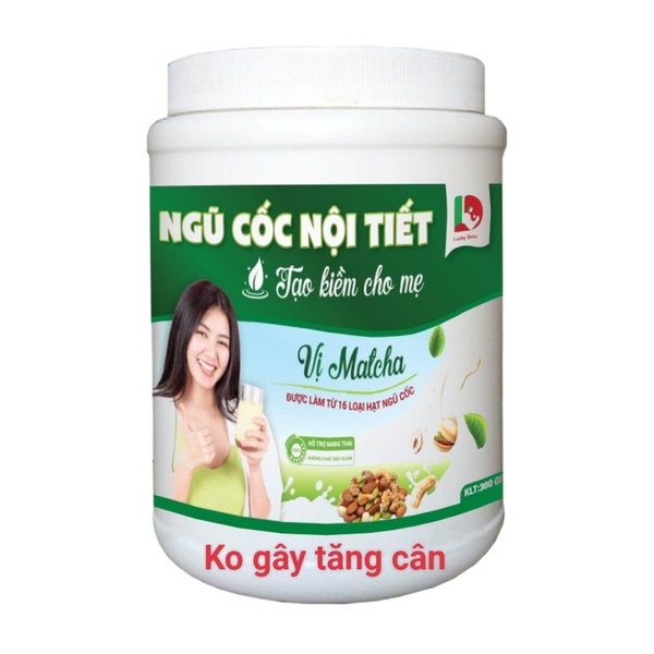 Ngũ cốc nội tiết tạo kiềm cho mẹ vị matcha - không gây tăng cân