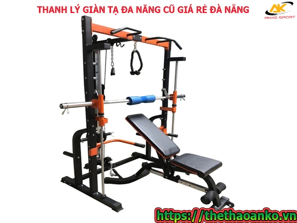 GIÀN TẠ ĐA NĂNG CAO CẤP TÍCH HỢP NHIỀU BÀI TẬP SQUATS ÉP ĐÙI ĐÁ CHÂN