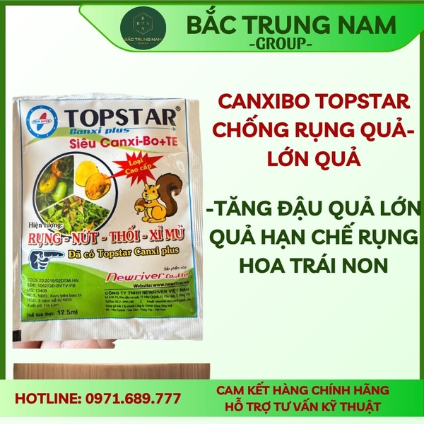 Can xi bo  topstar tăng đậu quả lớn quả hạn chế rụng hoa trái non