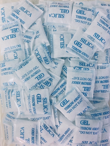 Gói hút ẩm Silica gel 2g |Vải không dệt xanh